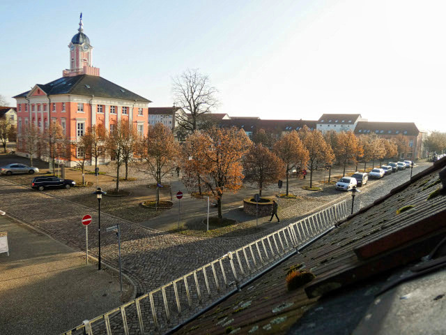 Templin Historisches Rathaus mit Markt